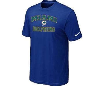 Miami Dolphins Heart & Soul Bluel T-Shirt