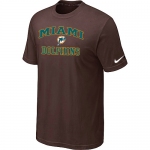 Miami Dolphins Heart & Soul Brownl T-Shirt