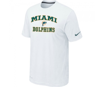 Miami Dolphins Heart & Soul Whitel T-Shirt