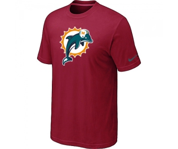 Miami Dolphins Sideline Legend Authentic Logo T-Shirt Red