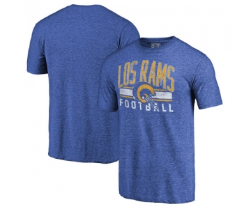 Los Angeles Rams Heathered Royal Hometown Collection Tri-Blend NFL Pro Line by T-Shirt