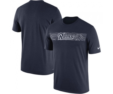 Los Angeles Rams Nike Navy Sideline Seismic Legend T-Shirt