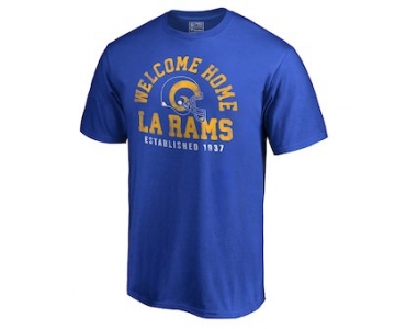 Men's Los Angeles Rams NFL Pro Line Royal Hometown Collection Home T-Shirt