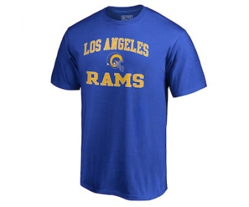 Men's Los Angeles Rams NFL Pro Line by Fanatics Branded Blue Vintage Collection Victory Arch Big & Tall T-Shirt