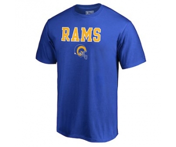 Men's Los Angeles Rams NFL Pro Line by Fanatics Branded Blue Vintage Team Lockup Big & Tall T-Shirt