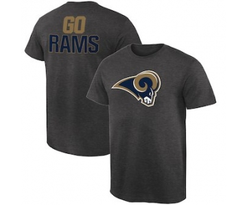 Men's Los Angeles Rams NFL Pro Line by Fanatics Branded Heathered Gray Rally Logo T-Shirt