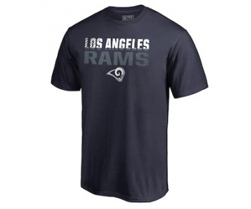 Men's Los Angeles Rams NFL Pro Line by Fanatics Branded Navy Iconic Collection Fade Out T-Shirt