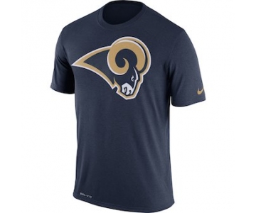 Men's Los Angeles Rams Nike Navy Legend Logo Essential 3 Performance T-Shirt