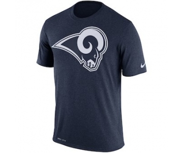 Men's Los Angeles Rams Nike Navy Legend Performance Logo Essential 3 T-Shirt