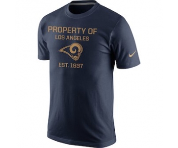 Men's Los Angeles Rams Nike Navy Property Of Performance T-Shirt