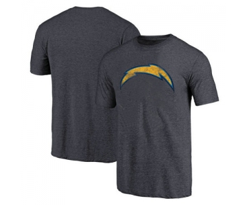 Los Angeles Chargers Navy Throwback Logo Tri-Blend NFL Pro Line T-Shirt