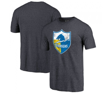 Los Angeles Chargers Navy Throwback Logo Tri-Blend NFL Pro Line by T-Shirt