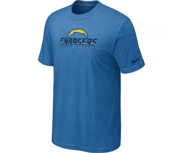 Nike San Diego Chargers Authentic Logo T-Shirt L.Blue