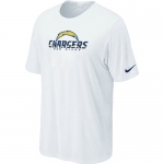 Nike San Diego Chargers Authentic Logo T-Shirt White