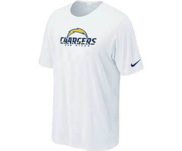 Nike San Diego Chargers Authentic Logo T-Shirt White