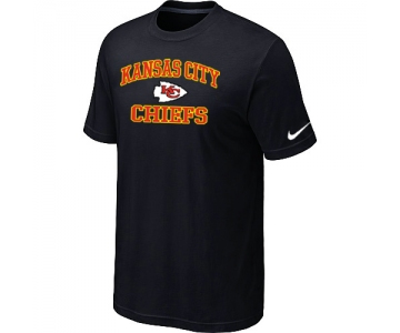 Kansas City Chiefs Heart & Soul Black T-Shirt