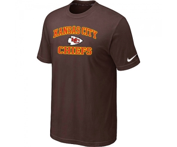 Kansas City Chiefs Heart & Soul Brown T-Shirt
