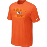 Kansas City Chiefs Heart & Soul Orange T-Shirt