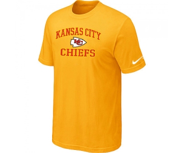 Kansas City Chiefs Heart & Soul Yellow T-Shirt