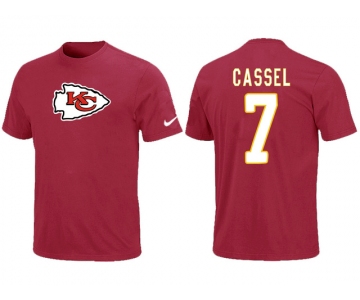 Nike Kansas City Chiefs 7 CASSEL Name & Number T-Shirt Red