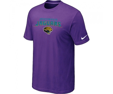 Jacksonville Jaguars Heart & Soul Purple T-Shirt