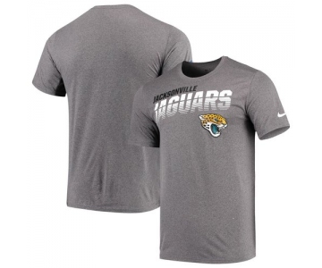 Jacksonville Jaguars Nike Sideline Line of Scrimmage Legend Performance T Shirt Heathered Gray