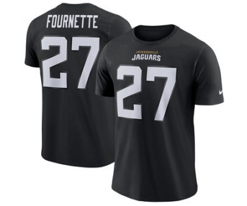 Men's Jacksonville Jaguars 27 Leonard Fournette Nike Black Dri-FIT Player Pride 3.0 Name & Number T-Shirt