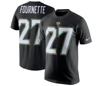 Men's Jacksonville Jaguars 27 Leonard Fournette Nike Black Player Pride Name & Number T-Shirt