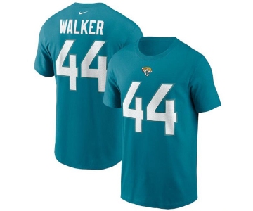 Men's Jacksonville Jaguars #44 Travon Walker 2022 Teal NFL Draft First Round Pick Player Name & Number T-Shirt