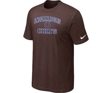 Indianapolis Colts Heart & Soul Brown T-Shirt