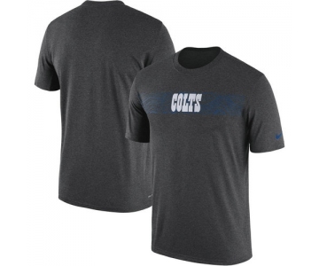 Indianapolis Colts Nike Heathered Charcoal Sideline Seismic Legend T-Shirt