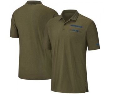 Indianapolis Colts Nike Salute to Service Sideline Polo Olive