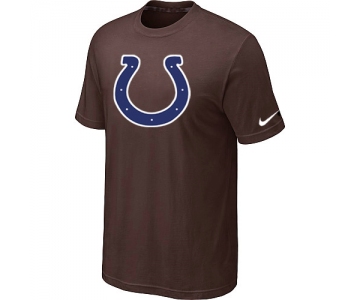 Indianapolis Colts Sideline Legend Authentic Logo T-Shirt Brown