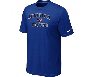 Houston Texans Heart & Soul Blue T-Shirt