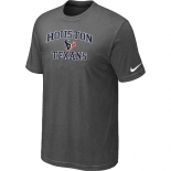 Houston Texans Heart  Soul Dark grey T-Shirt