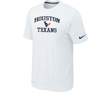 Houston Texans Heart & Soul White T-Shirt