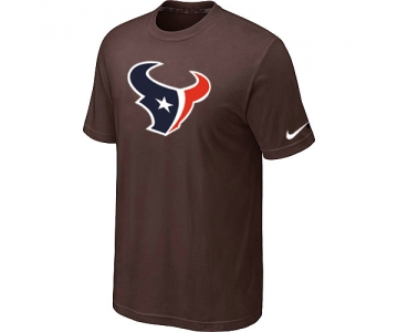 Houston Texans Sideline Legend Authentic Logo T-Shirt Brown