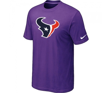 Houston Texans Sideline Legend Authentic Logo T-Shirt Purple