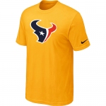 Houston Texans Sideline Legend Authentic Logo T-Shirt Yellow