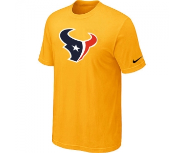 Houston Texans Sideline Legend Authentic Logo T-Shirt Yellow