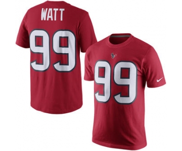 Men's Houston Texans 99 JJ Watt Nike Red Player Pride Name & Number T-Shirt