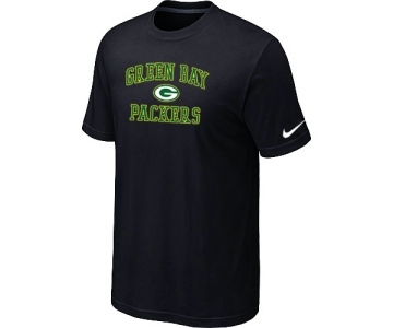 Green Bay Packers Heart & Soul Black T-Shirt