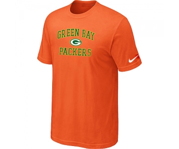 Green Bay Packers Heart & Soul Orange T-Shirt