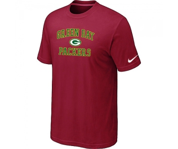 Green Bay Packers Heart & Soul Red T-Shirt