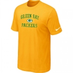 Green Bay Packers Heart & Soul Yellow T-Shirt