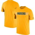 Green Bay Packers Nike Gold Sideline Seismic Legend T-Shirt