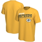 Green Bay Packers Nike Sideline Line of Scrimmage Legend Performance T Shirt Gold