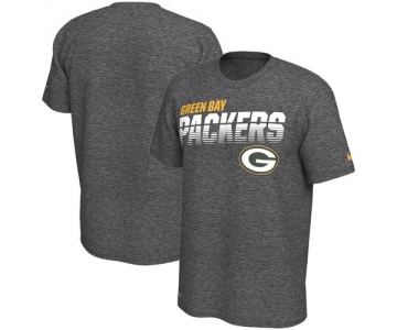 Green Bay Packers Nike Sideline Line of Scrimmage Legend Performance T Shirt Heathered Gray