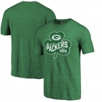 Green Bay Packers Pro Line by Fanatics Branded St. Patrick's Day Paddy's Pride Tri-Blend T-Shirt - Kelly Green