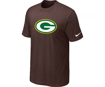 Green Bay Packers Sideline Legend Authentic Logo T-Shirt Brown